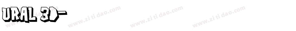 URAL 3d字体转换